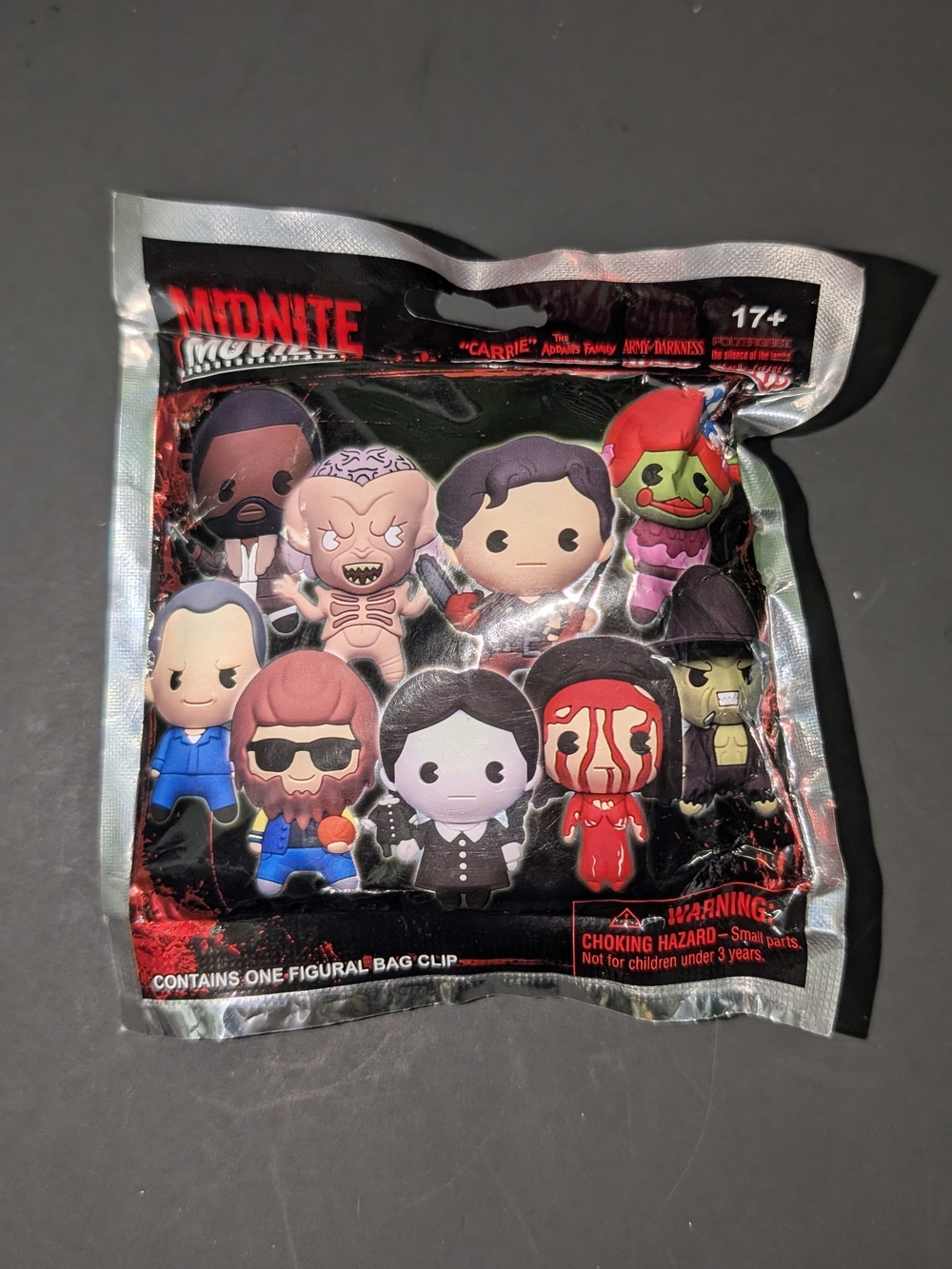 Monogram MGM Horror Midnight Movies Mystery 3D Foam Figure Bag Clip NEW/SEALED